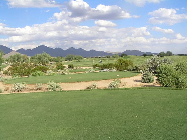 TPC Scottsdale desert golf course in Scottsdale, Arizona