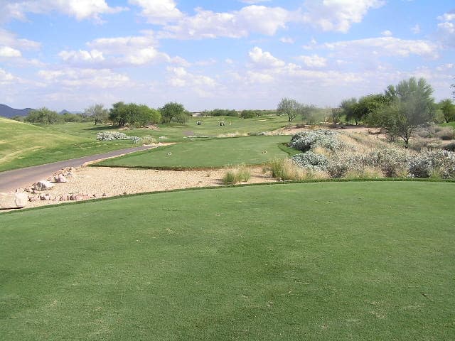 TPC Scottsdale desert golf landscape in Scottsdale, Arizona