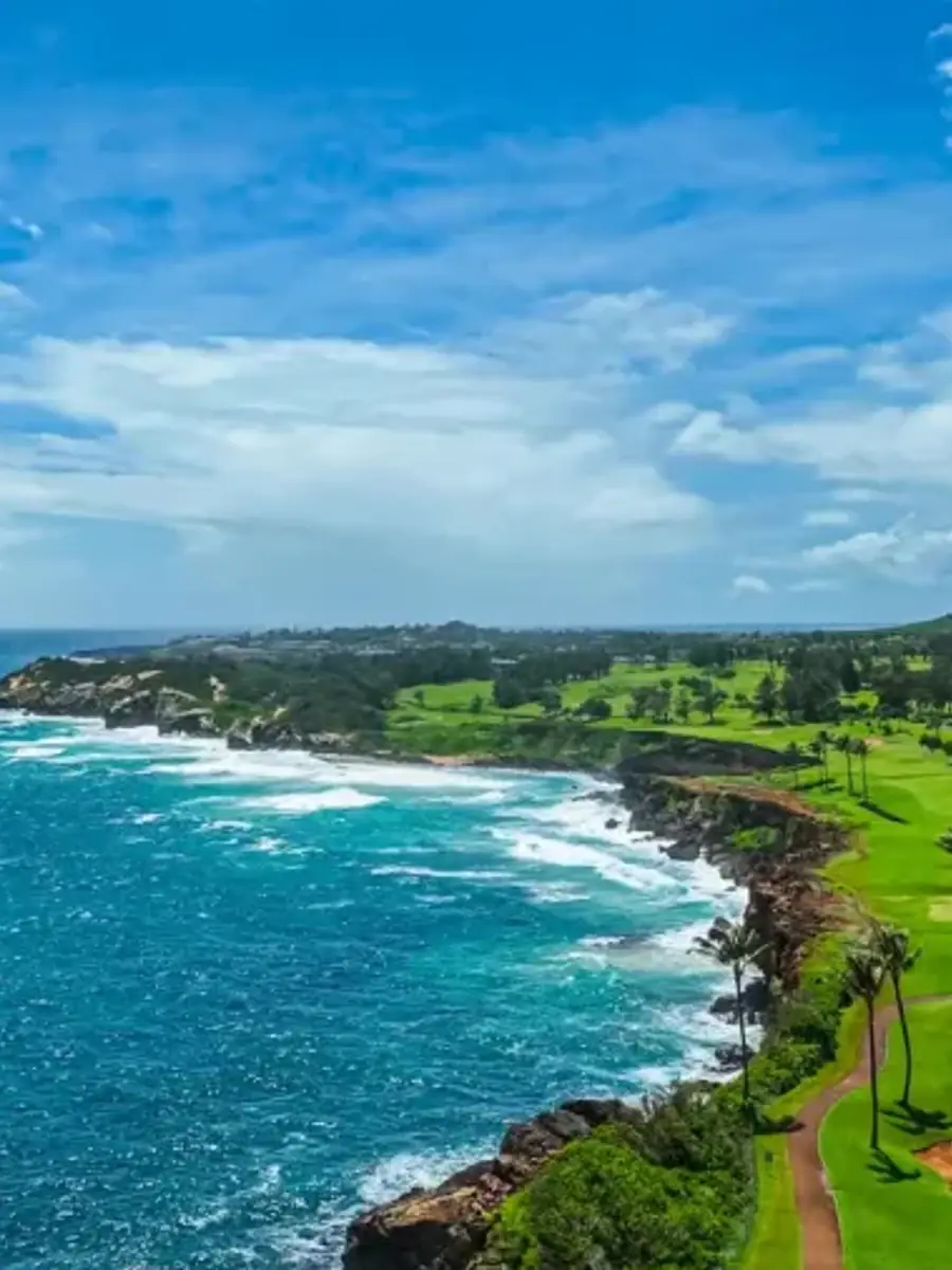 Golf course landscape